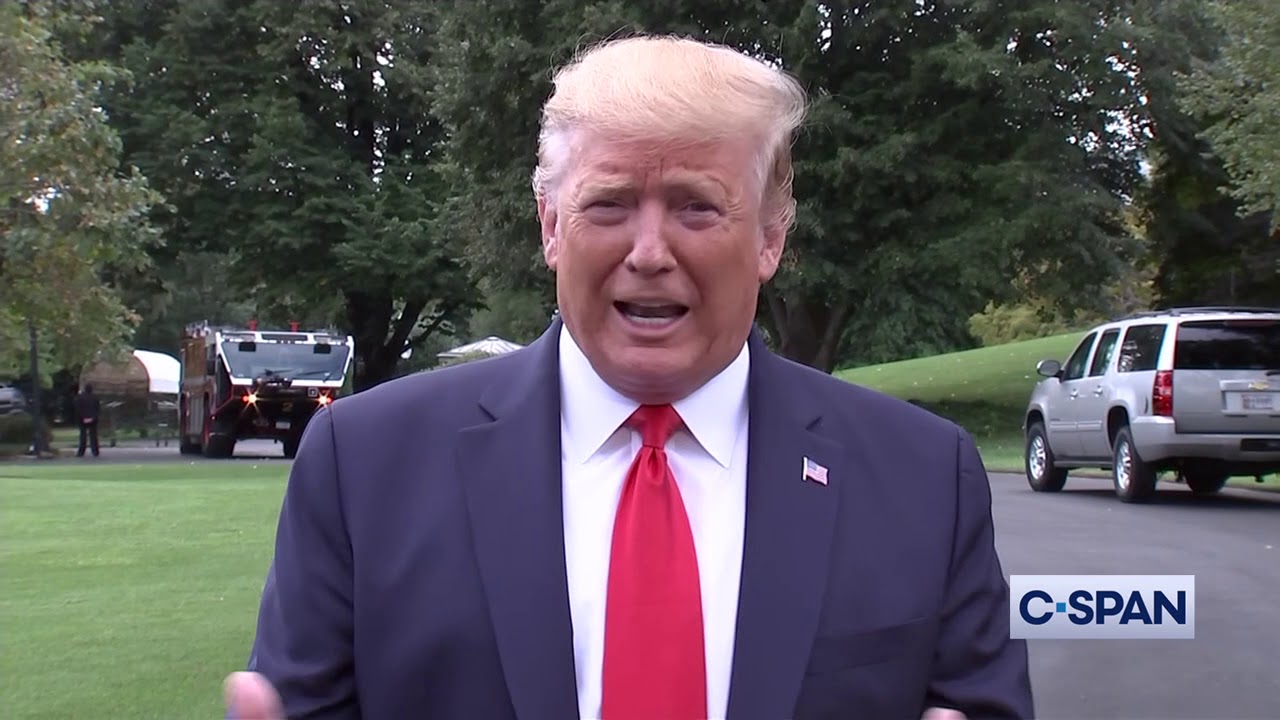 c-span channel President Trump on peace talks with Taliban