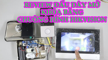 Review cách đấu màn hình chuông hikvision điều khiển mở khóa cổng TTlock