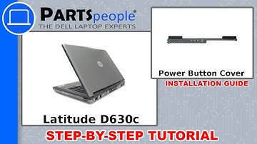 Dell Latitude D630c (PP24L) Power Button Cover How-To Video Tutorial