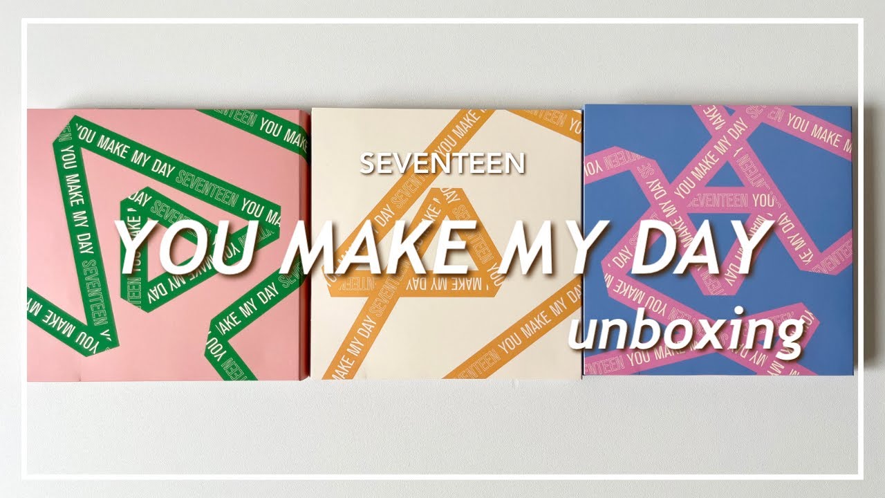 SEVENTEEN ￤ YOU MAKE MY DAY unboxing 💎 ￤ セブチ ymmd 過去アルバム CD開封動画 ⸝⋆　︴ 세븐틴  개봉 동영상 carat vlog