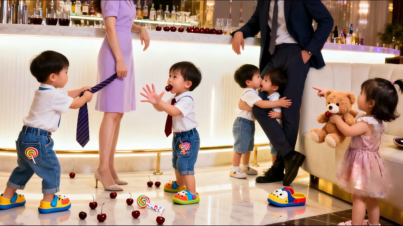 五萌寶直播選爹轟動全城！首富陸少衝上台緊抱：一夜錯情生五寶還想跑？