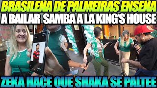 Brasileña De Palmeiras Les Enseña A Bailar Samba A La Kings House, Zeka Hace Que Shaka Se Paltee