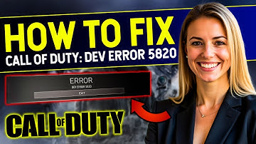 HOW TO FIX DEV ERROR 5820 IN COD MODERN WARFARE 3 | ULTIMATE GUIDE!