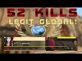Insanely Good GLOBAL ELITE Drops 52 Kills!  CSGO OVERWATCH