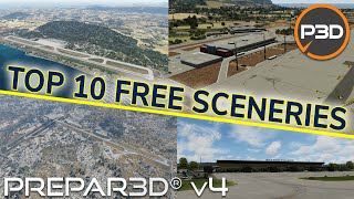 Top 10 Free Sceneries Prepar3Dv5 & Prepar3Dv4 Europe Edition