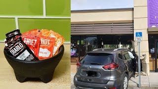 Man Saved By Hot Sauce in a Crash at Taco Bell