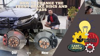 Range Rover Evoque Front Brake Pad and Rotors / Disc Replacement / Installation [How To] DIY
