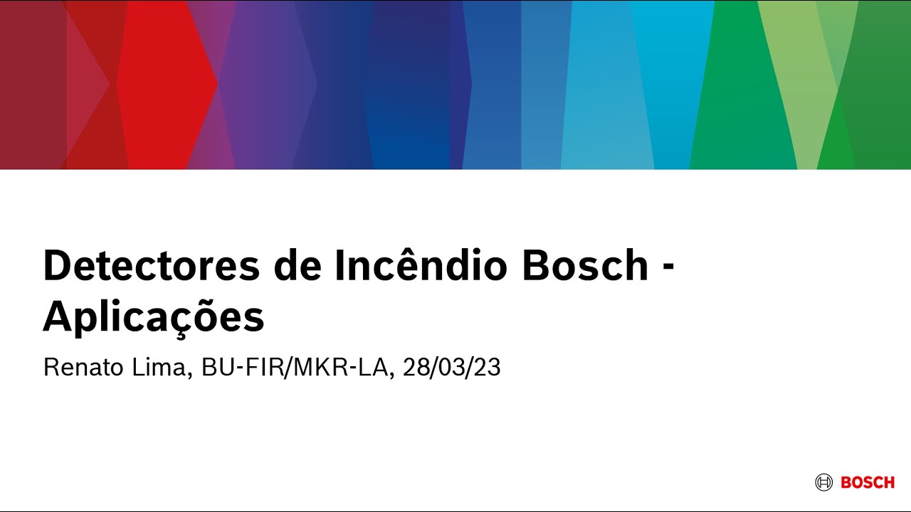Bosch Security - Detectores de Incêndio Bosch - Aplicações