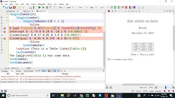 Latex tutorial - Tables #Latextutorial