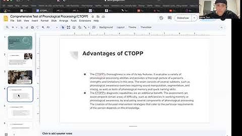 CTOPP Presentation