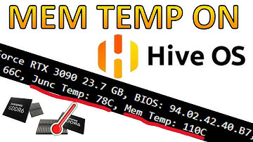 Memory Temp in Hiveos for GDDR6X
