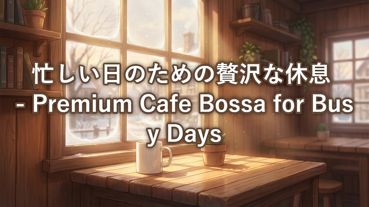 忙しい日のための贅沢な休息   Premium Cafe Bossa for Busy Days