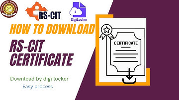 How to download RS-CIT certificate online|| vmou RS-CIT course certificate||