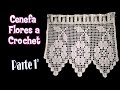 Cenefa Flores🌼a Crochet. Parte 1° (Largo que desees)