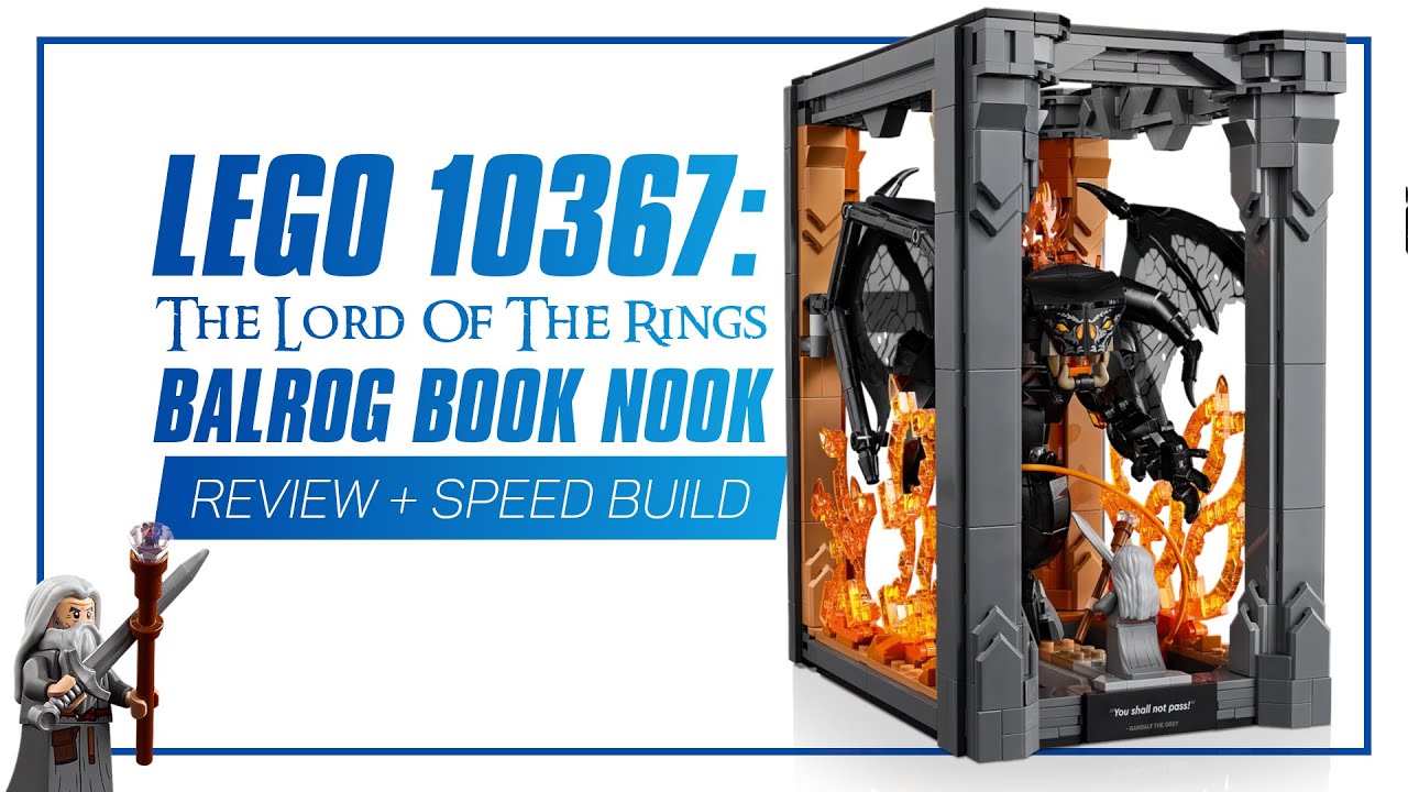 LEGO 10367: The Lord of the Rings: Balrog Book Nook - IN-DEPTH REVIEW ...