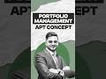 Portfolio Management - APT Concept in 1 Min 🔥🔥 #Shorts #CAFinal #CABhavinGandhi