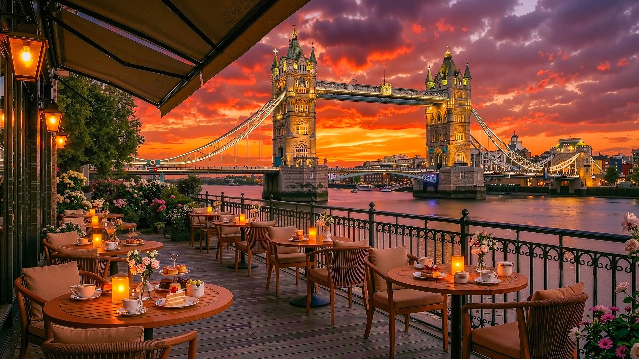 Лондонский закатный джаз | Элегантная атмосфера на берегу реки для вечерних мероприятий