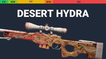 AWP Desert Hydra - Skin Float And Wear Preview