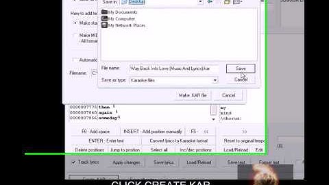MAKING LYRICS FOR MIDI