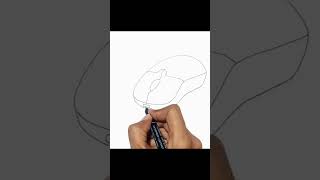 How to Draw Computer Mouse #short