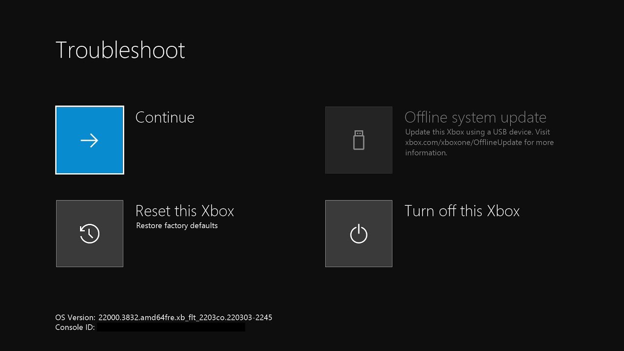 Xbox series x troubleshooting mode youtube