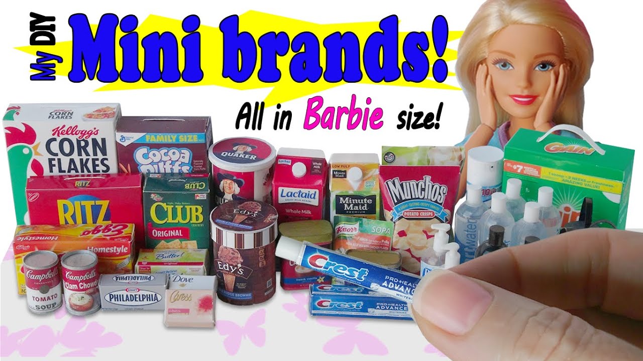 DIY MINI BRANDS! [USABLE BOXES AND CONTAINERS] YouTube