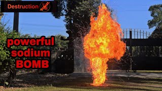 How to make a powerful SODIUM BOMB at home 😱😱   !!! DestructionX !!!