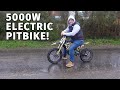 Turning a 48V electric dirt bike into a weapon! Sabvoton controller & test ride!