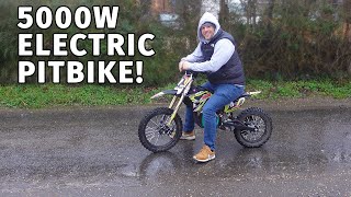 Turning a 48V electric dirt bike into a weapon! Sabvoton controller & test ride!