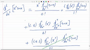 Using leibniz rule to find the 6th derivative of a function Problem 12-5-3