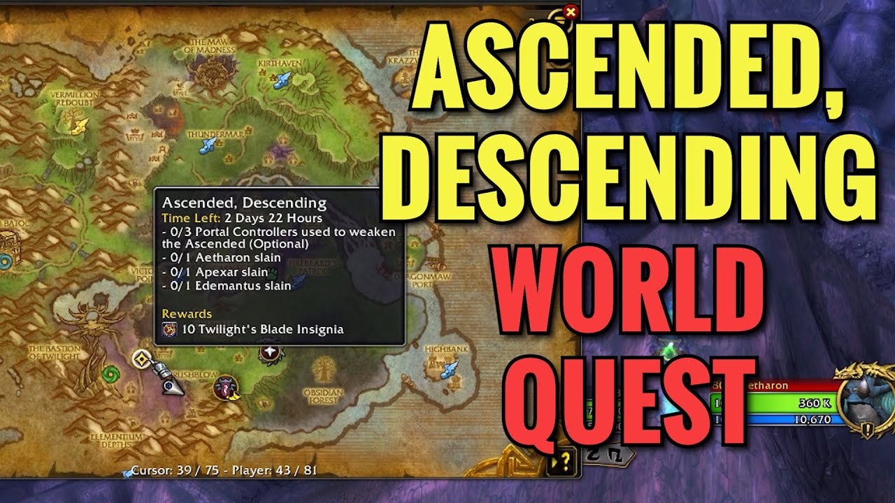 Ascended, Descending World Quest (WoW TWW)