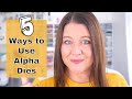How to Use Alphabet Dies on Cards | 5 ways