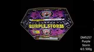 DM5257 Purple Storm 500G Cake By Dominator Fireworks