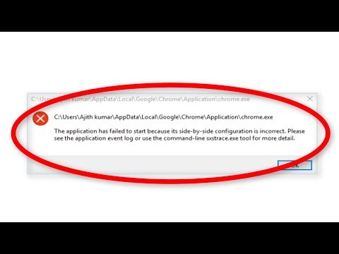 How To Fix The Application Has Failed To Start Because its Side-by-Side Configuration Is Correct