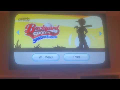 wii menu intro: backyard sports sandlot sluggers
