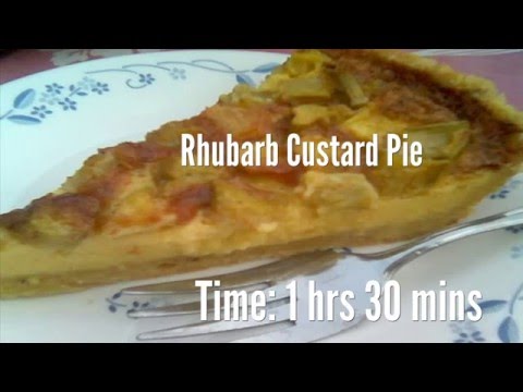 Rhubarb Custard Pie Recipe