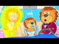 Lion Family pretends to be a parent for dad 🍒 Cartoon for Kids