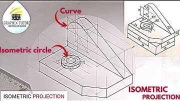 HOW TO CONSTRUCT ISOMETRIC CIRCLES(ELLIPSE) AND CURVES(ELLIPTICAL) IN ISOMETRIC PROJECTION
