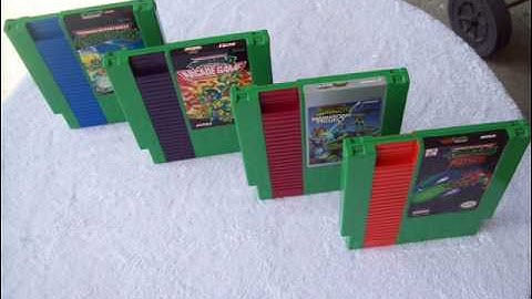 10 custom Teenage Mutant Ninja Turtles, Battletoads NES SNES carts