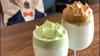 How to Make Coffee and Matcha Dalgona