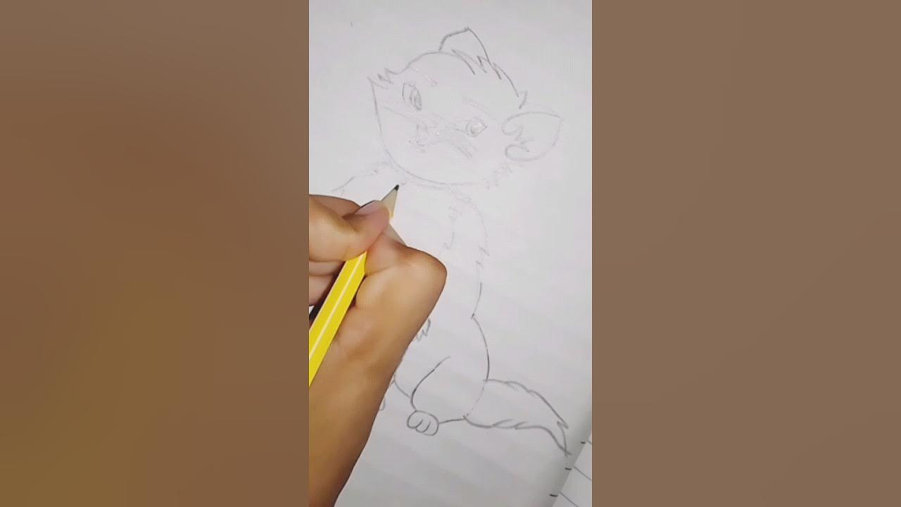 How to create a cat with pencilyoutubeshorts YouTube