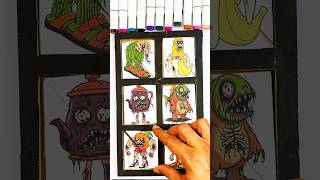 Italian Brainrot Zombies Horror Gods Style Creative Cardboard Game Challenge