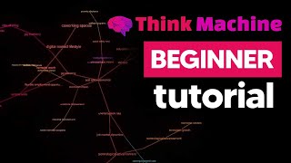 How To Use ThinkMachine (Free Knowledge Graph Software) How to make knowledge graphs for free! screenshot 1