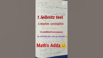 ignou||real analysis||mte9||General series||Alternating series