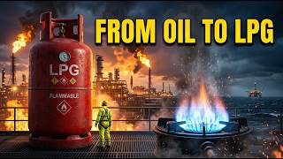 The Dangerous Process of Refining Crude Oil Into LPG! ⚠️ #engineering #shorts