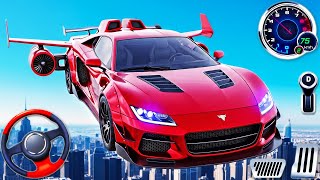 Flight Car Adventure Simulator - Car Stunts Tracks Racing 3D - Android GamePlay screenshot 1