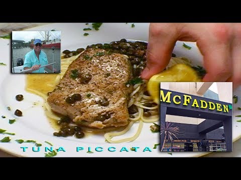 Seafood recipe Tuna Piccata at Mcfadden's Jim Baugh Outdoors TV 2009