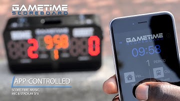 App-controlled Scoreboard - GAMETIME Scoreboard features