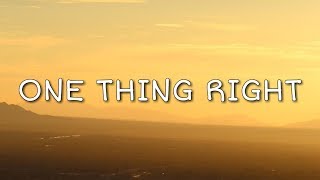 Marshmello \& Kane Brown - One Thing Right (Lyrics)