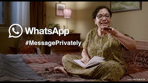 WhatsApp #MessagePrivately – Secret Language (45 Secs, Hindi)